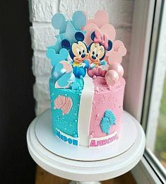 Торт "Мики и Мини"