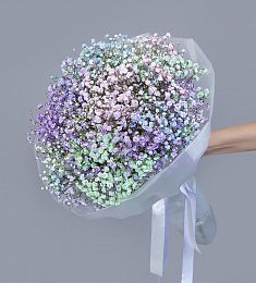 Букет из 5 радужных гипсофил