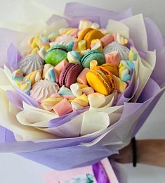 Букет из зефира "Радуга"