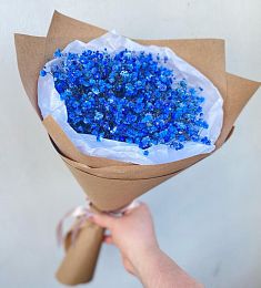 Букет из 3 синих гипсофил 