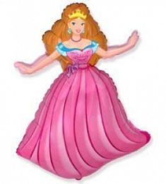 Фольгированный шар - Принцесса Барби - 39"