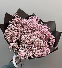 Букет из 9 розовых гипсофил
