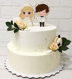 Свадебный торт " В счастливую жизнь"