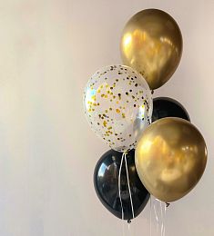 Сет шаров Черный агат (S)