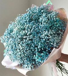 Букет из 25 голубых гипсофил