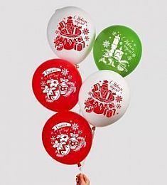 Латексный шар - Новый год - 30 см