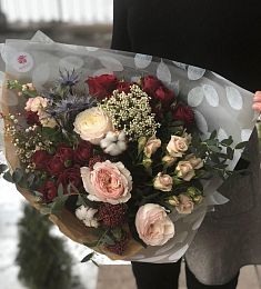 Букет "Сафьяно" из роз