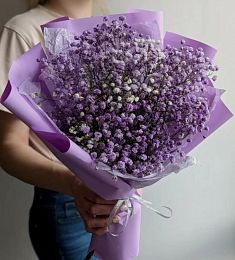 Букет из 3 сиреневых гипсофил 