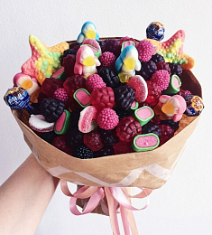 Букет из мармелада "Черника"