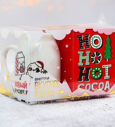 Подарочный набор «HO HO HOT»: кружка 250 мл, какао 100 г