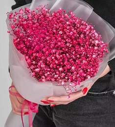 Букет из 7 красных гипсофил 