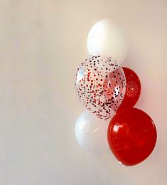 Сет шаров "Красный бархат" S