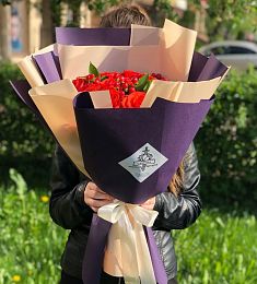 Букет "Жания" из голландских роз