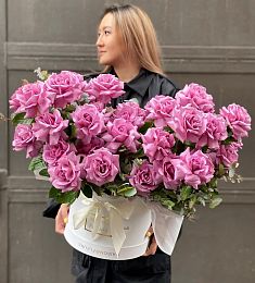 Букет "Цветочное искусство" L из роз