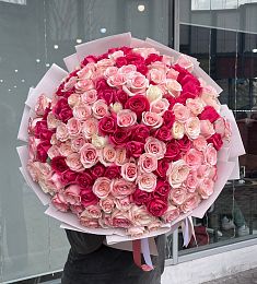 151 голландская роза MIX в розовых тонах