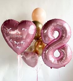 Сет шаров "С 8 марта" для особенных женщин
