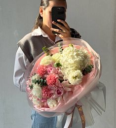 Букет "кремовый рассвет"