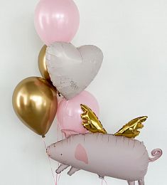 Сет шаров "Pinky Pig" 