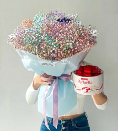 Сет "Марта" с гипсофилой и Raffaello